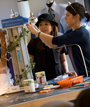 LIM College professor Marjorie Lee Woo and student