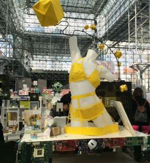 mannequin with yellow bikini