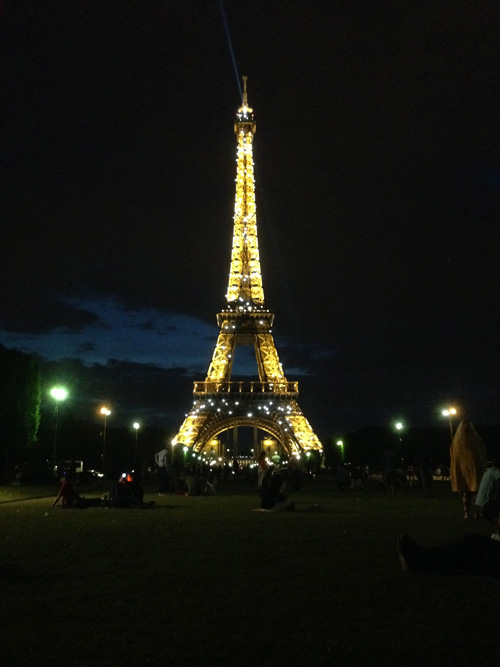 Eiffel Tower at night