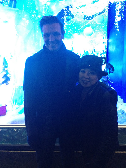 Prof. Olszewski and Marjorie Lee Woo.