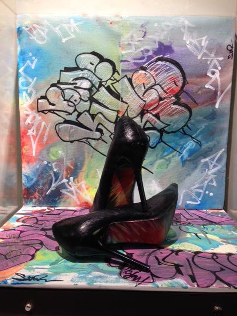 Erin Meade - graffiti shoes