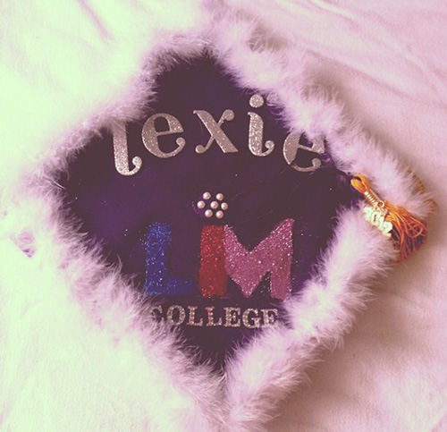 LIM College decorated graduation cap