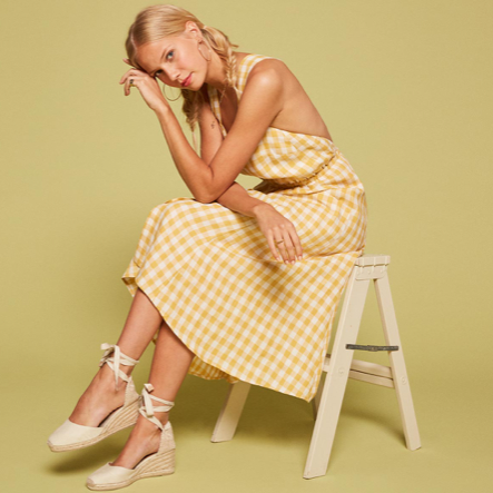 sqaure yellow gingham dress.png
