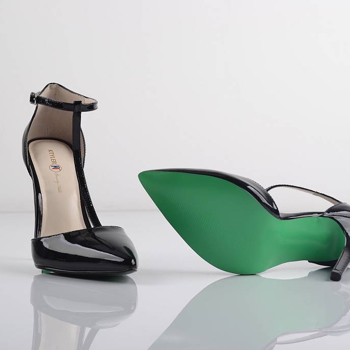 The “Aubry” T-Straps Eco-Pumps by Belle Angel, founder and designer of KTYLER Beverly Hills 